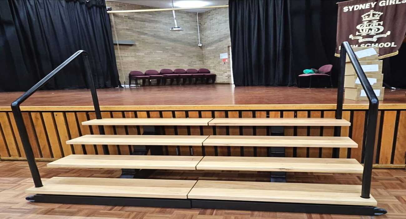 Custom Stage Stairs at Sydney Girls High School